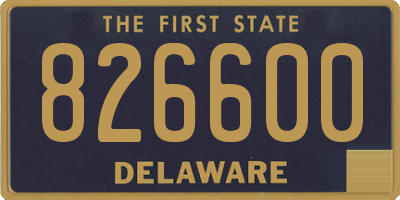 DE license plate 826600