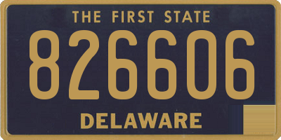 DE license plate 826606