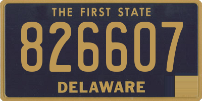 DE license plate 826607
