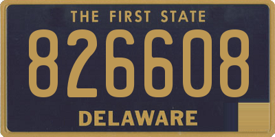DE license plate 826608