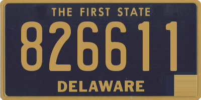 DE license plate 826611