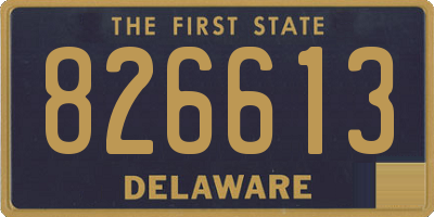 DE license plate 826613