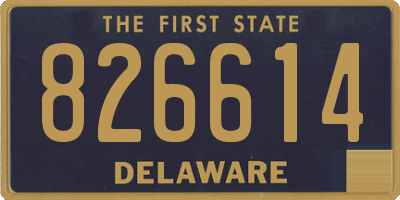 DE license plate 826614