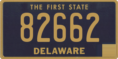 DE license plate 82662