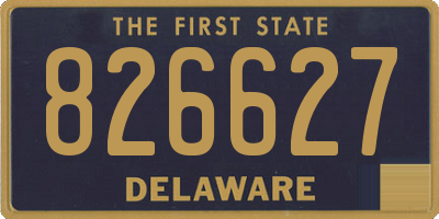 DE license plate 826627