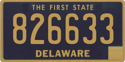 DE license plate 826633
