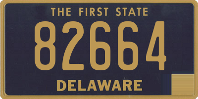 DE license plate 82664