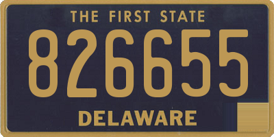DE license plate 826655