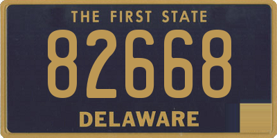 DE license plate 82668