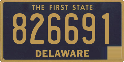 DE license plate 826691