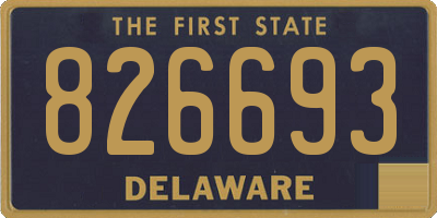 DE license plate 826693