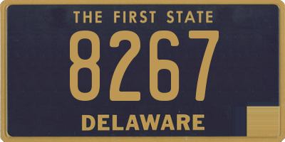 DE license plate 8267