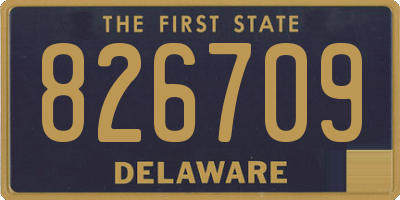 DE license plate 826709