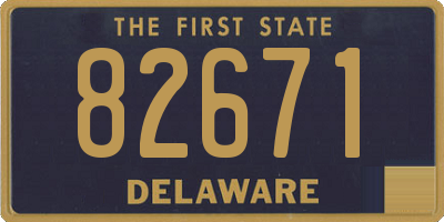 DE license plate 82671