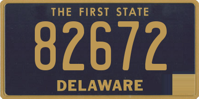 DE license plate 82672