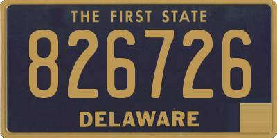 DE license plate 826726