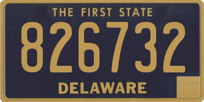 DE license plate 826732
