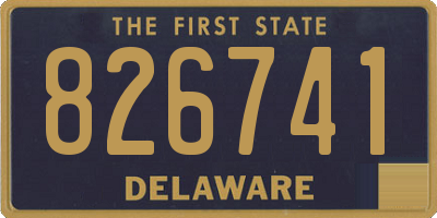 DE license plate 826741