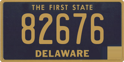 DE license plate 82676