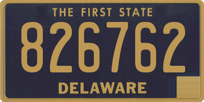 DE license plate 826762