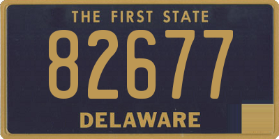DE license plate 82677