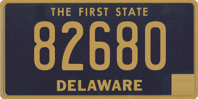 DE license plate 82680