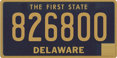 DE license plate 826800