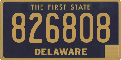 DE license plate 826808
