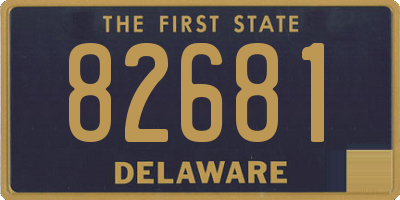DE license plate 82681