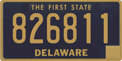 DE license plate 826811