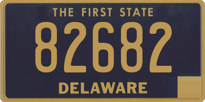 DE license plate 82682