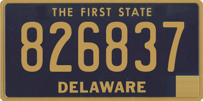 DE license plate 826837