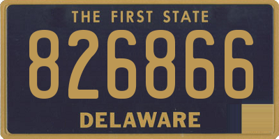 DE license plate 826866