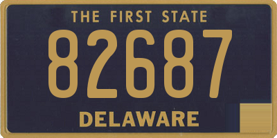 DE license plate 82687