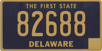 DE license plate 82688