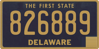 DE license plate 826889