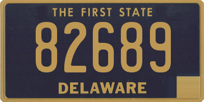 DE license plate 82689