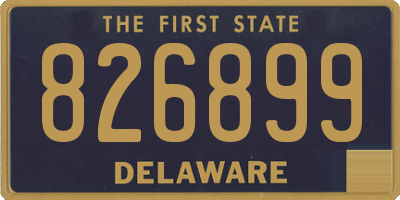 DE license plate 826899