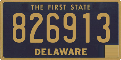 DE license plate 826913