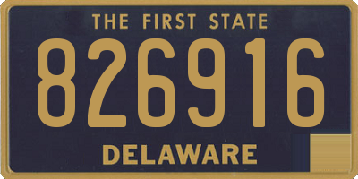 DE license plate 826916