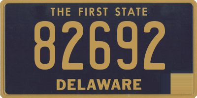 DE license plate 82692