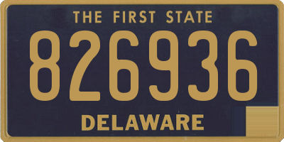 DE license plate 826936