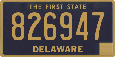 DE license plate 826947