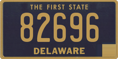 DE license plate 82696