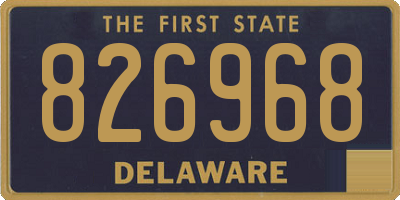 DE license plate 826968