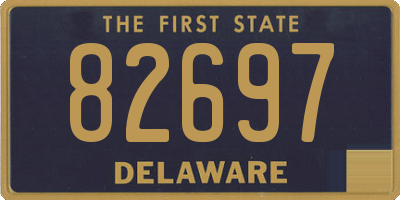 DE license plate 82697