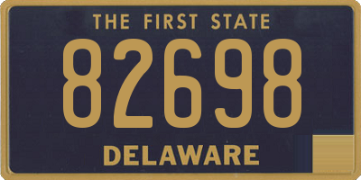 DE license plate 82698