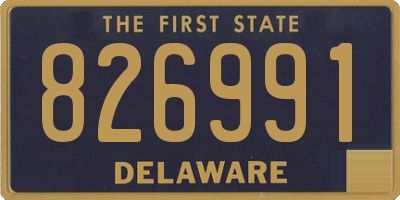 DE license plate 826991