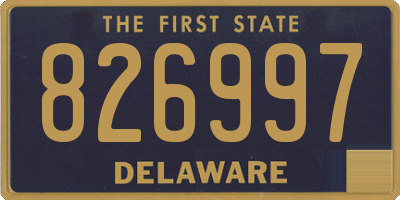 DE license plate 826997