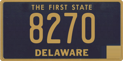 DE license plate 8270